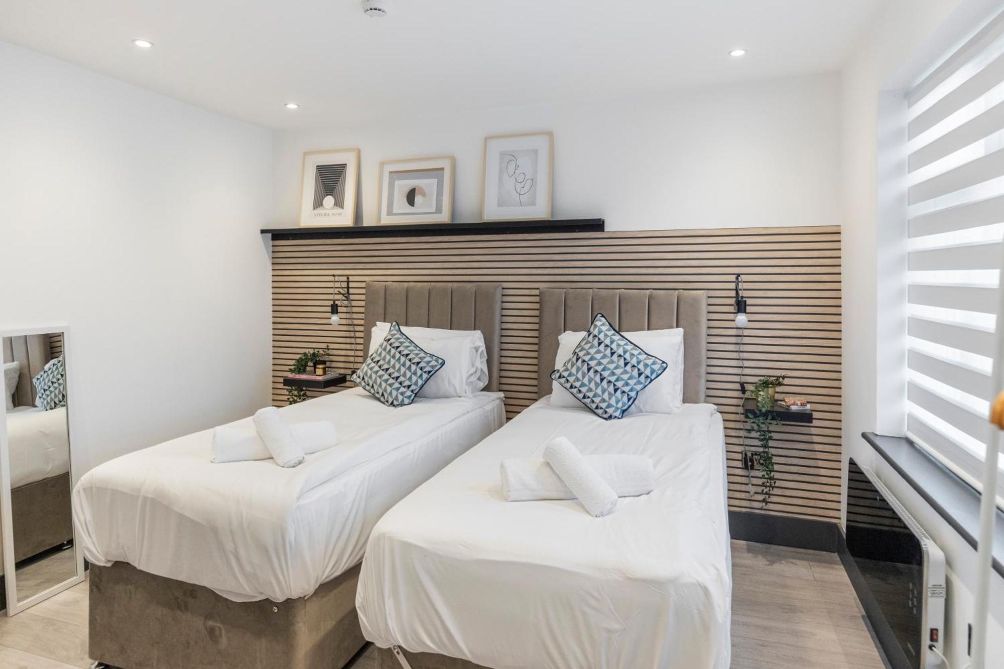 Urban Simplicity Twin Bed With Kitchenette Appartamento Londra